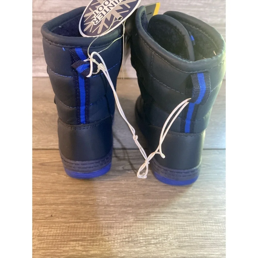 Falls Creek‎ Infant Sz 7 Snow Boots Dk Blue Thinsulate NWT